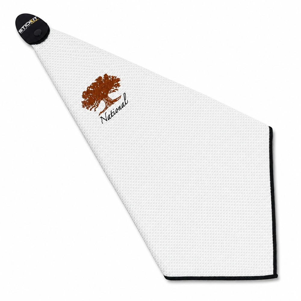 Monument Golf OS Stick It Magnetic Towel White Waffle Weave The National Logo